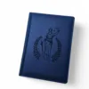 Блокнот Щоденник юристу з гравіюванням Феміди, синій матовий
