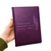 Блокнот Щоденник з мотивуючим гравіюванням Цитата, фіолетовий матовий - Зображення 3