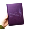 Блокнот Щоденник з мотивуючим гравіюванням Цитата, фіолетовий матовий - Зображення 5