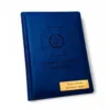 Блокнот Щоденник з гравіюванням СБУ, синій матовий