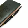 Комплект Щоденник та ручка військовому з гравіюванням ЗСУ, "Найкращому командиру", зелений глянець - Зображення 5