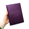 Акція! ДАТОВАНИЙ Щоденник Вчителю з гравіюванням: “Тільки велика людина може навчити маленьке серце”, фіолетовий матовий - Зображення 2