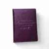 Акція! ДАТОВАНИЙ Щоденник Вчителю з гравіюванням: “Тільки велика людина може навчити маленьке серце”, фіолетовий матовий