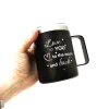 Термокружка чорна з гравіюванням "Love you to the moon and back" - Зображення 2