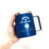 Термокружка з індивідуальним гравіюванням синя