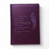 Подарунок для мами - Блокнот Щоденник з гравіюванням, фіолетовий матовий
