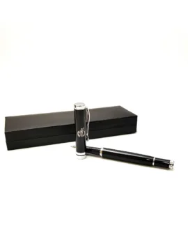 Преміальна ручка з гравіюванням "Феміда" в подарунковому футлярі, чорна. Подарунок адвокату/юристу