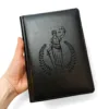 Блокнот Щоденник адвокату з гравіюванням Феміди, чорний глянець - Зображення 3