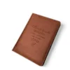 Блокнот Щоденник вчителю з гравіюванням “Тільки велика людина може навчити маленьке серце”, коричневий матовий