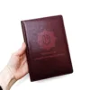 Блокнот Щоденник з гравіюванням Міністерство внутрішніх справ України, бордовий глянець - Зображення 4