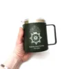 Термокружка військовому з гравіюванням "Національна гвардія України", зелена - Зображення 5