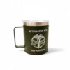 Термокружка військовому з гравіюванням Артилерія ЗСУ Боги війни, зелена - Зображення 3