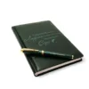 Комплект Блокнот та ручка з гравіюванням для вчителя, зелений глянець - Зображення 6