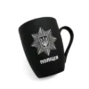Керамічна чашка з софт-тач покриттям для поліцейського з гравіюванням Національна поліція, чорна - Зображення 3