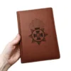 Блокнот Щоденник військовому з гравіюванням НГУ “Національна гвардія України”, коричневий матовий - Зображення 2