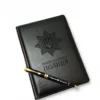 Комплект Блокнот та ручка з гравіюванням Національна поліція, чорний глянець - Зображення 4