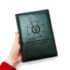 Блокнот Щоденник з гравіюванням “Державна прикордонна служба України”, зелений глянець - Зображення 2