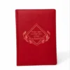 Блокнот Щоденник з мотивуючим гравіюванням “Вчора – мрія, сьогодні – ціль, завтра – реальність”, червоний матовий