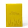 Подарунок вчителю - Блокнот Щоденник з гравіюванням "Вчитель - той, хто сіє зерна знань і будує майбутнє України", жовтий матовий