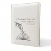 Подарунок вчителю - Іменний блокнот Щоденник з гравіюванням "Найкращій вчительці. Ваша мудрість – наші крила!", білий глянець - Зображення 2