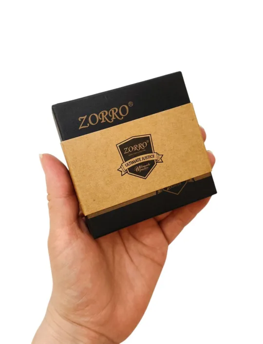 Подарунок для батька - Запальничка бензинова ZORRO, срібло матова - Зображення 6