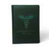 Подарунок лікарю - Блокнот Щоденник з гравіюванням, зелений матовий