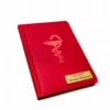 Подарунок лікарю – Іменний блокнот з гравіюванням, червоний матовий - Зображення 2