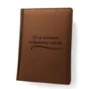 Подарунок для керівника – Блокнот Щоденник з гравіюванням, коричневий матовий Металік - Зображення 7