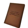 Подарунок для керівника – Блокнот Щоденник з гравіюванням, коричневий матовий Металік - Зображення 3