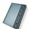 Патріотичний блокнот із гравіюванням орнаменту, сірий матовий Металік