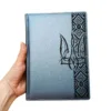 Патріотичний блокнот із гравіюванням Тризуба та орнаменту сірий матовий Металік - Зображення 4