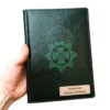 Блокнот Щоденник з гравіюванням НГУ іменний, зелений глянець - Зображення 2