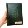 Блокнот Щоденник з гравіюванням НГУ іменний, зелений глянець - Зображення 4