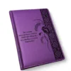 Подарунок першій вчительці – Комплект Блокнот з гравіюванням в дерев’яній коробці-книзі з гравіюванням, фіолетовий матовий Металік - Зображення 9