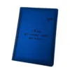 Блокнот Щоденник з гравіюванням, синій матовий Металік - Зображення 2
