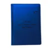 Блокнот Щоденник з гравіюванням, синій матовий Металік - Зображення 4