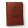Подарунок подрузі з жартівливим гравіюванням «Взагалі я добра, але коли мене хтось бісить, я знімаю бантик» — Блокнот-щоденник, коричневий матовий