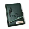 Подарунковий набір - іменний блокнот та ручка з гравіюванням “Вчора – мрія, сьогодні – ціль, завтра – реальність” - Зображення 2
