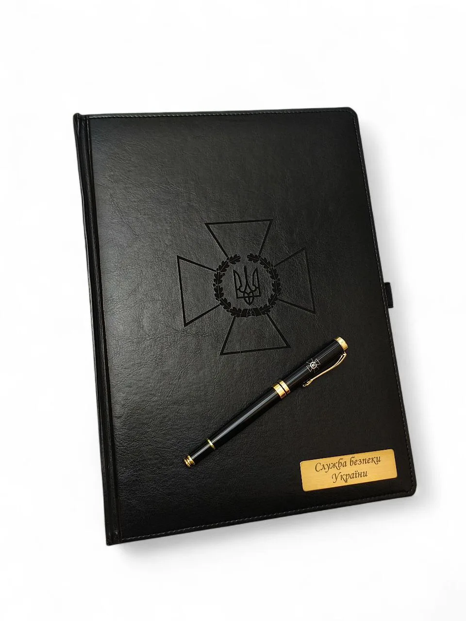 Комплект - Блокнот формат А4 та преміальна ручка з гравіюванням СБУ - Зображення 3