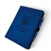 Комплект Блокнот та ручка з гравіюванням «Верховна Рада України», синій матовий МЕТАЛІК - Зображення 5