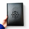 Блокнот Щоденник військовому з гравіюванням НГУ, Національна гвардія України, чорний глянець