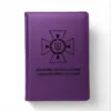 Блокнот Щоденник з гравіюванням ДСНС, фіолетовий матовий МЕТАЛІК