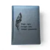 Щоденник з гравіюванням “Вчора — мрія, сьогодні — ціль, завтра — реальність”, сірий матовий Металік - Зображення 2