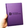 Блокнот Щоденник з логотипом Держпродспоживслужба, фіолетовий матовий Металік - Зображення 2