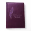Блокнот Щоденник з мотивуючим гравіюванням, фіолетовий матовий