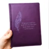 Блокнот Щоденник з мотивуючим гравіюванням, фіолетовий матовий - Зображення 3