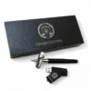 Подарунок для працівника прокуратури - набір Ручка + Флешка з персональним гравіюванням, чорний