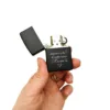 Подарунок коханому - Запальничка Zippo з гравіюванням “Бережи себе. Я тебе дуже кохаю” , чорна (з срібною основою) - Зображення 2