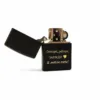 Подарунок коханому - Комплект запальничка Zippo Classic Black Matte з гравіюванням "Сьогодні, завтра, завжди. Я люблю тебе!", бензин та дерев'яна подарункова коробка - Зображення 5