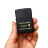 Подарунок коханому - Комплект запальничка Zippo Classic Black Matte з гравіюванням "Сьогодні, завтра, завжди. Я люблю тебе!", бензин та дерев'яна подарункова коробка - Зображення 7